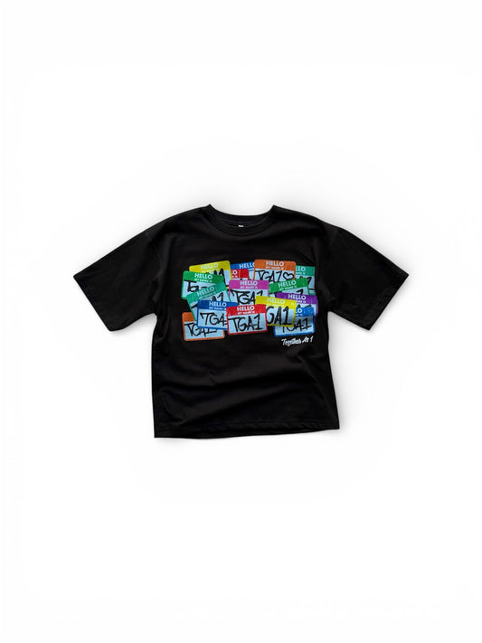 BLK HELLO TEE